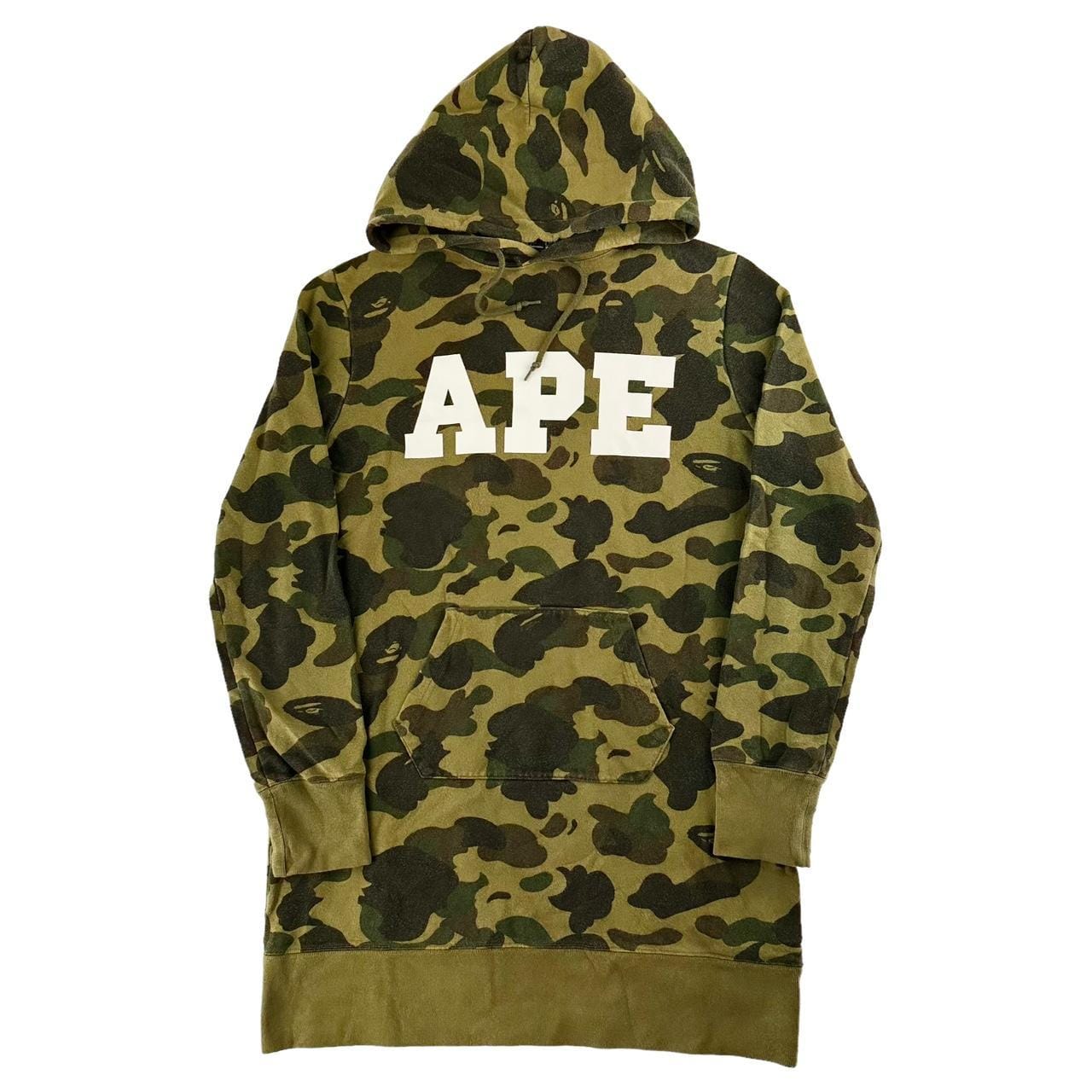 Bape camo long hoodie woman’s size S