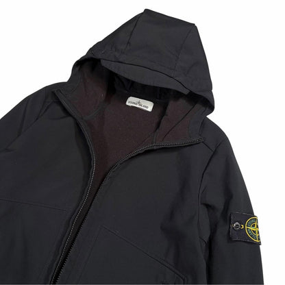 Stone island black soft shell jacket (M) | Medium, Black