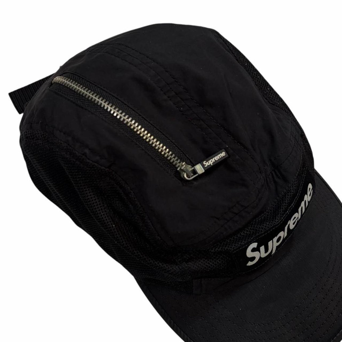 Supreme zip mesh camp cap | O/S, Black