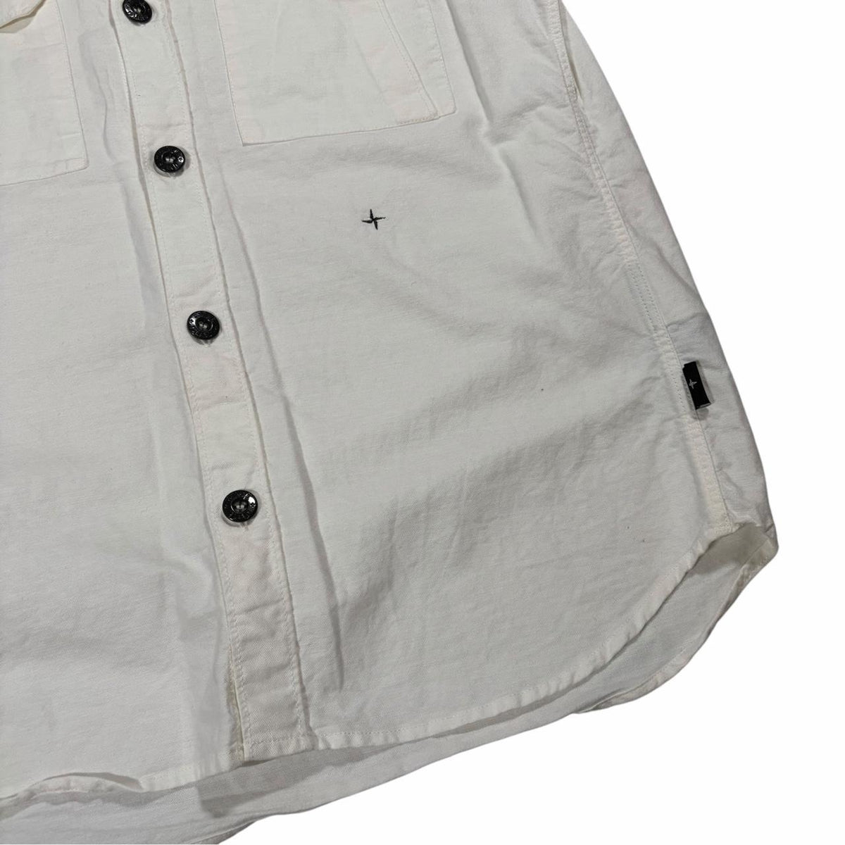 Stone island button up shirt (L) | Large, White