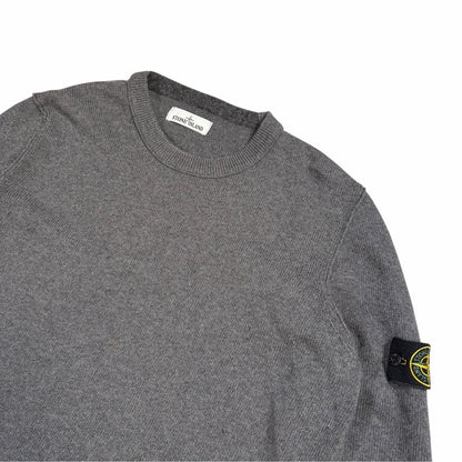 Stone island dark grey knitted pullover sweatshirt (XXXL) | XXXL, Grey