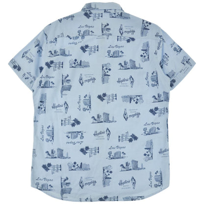 Vintage Hysteric Glamour Short Sleeve Shirt Size M | Medium, Blue