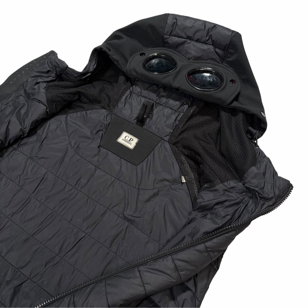 CP Company goggle down gilet (L) | Large, Black