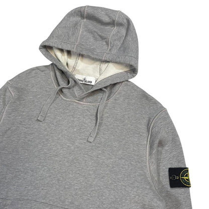 Stone island grey pullover hoodie (M) | Medium, Grey