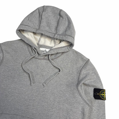 Stone island grey pullover hoodie (S) | Small, Grey