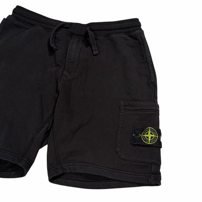 Stone island black sweat shorts (L) | Large, Black