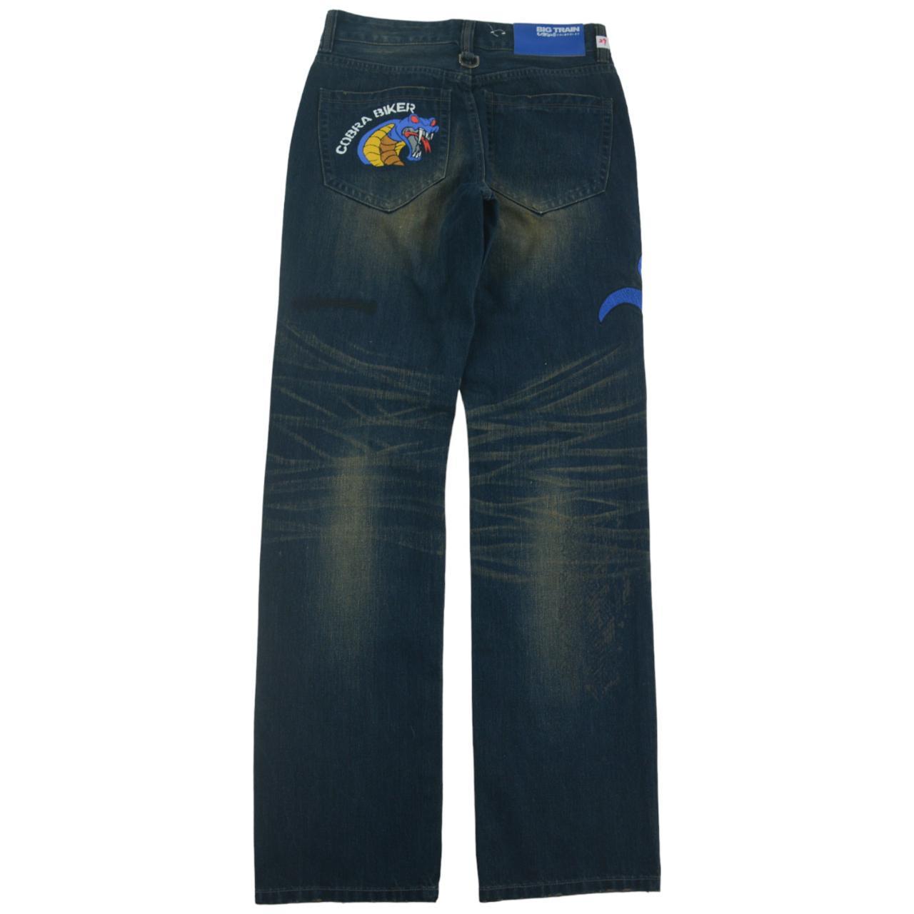 Vintage Snake Big Train Bikes Denim Jeans Size W29