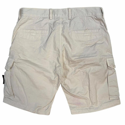 Stone island cream cargo shorts (W32) | O/S, Cream