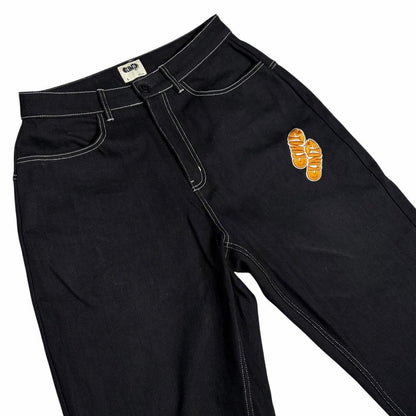 Clints Inc black step correct denim jeans (S) | Small, Black
