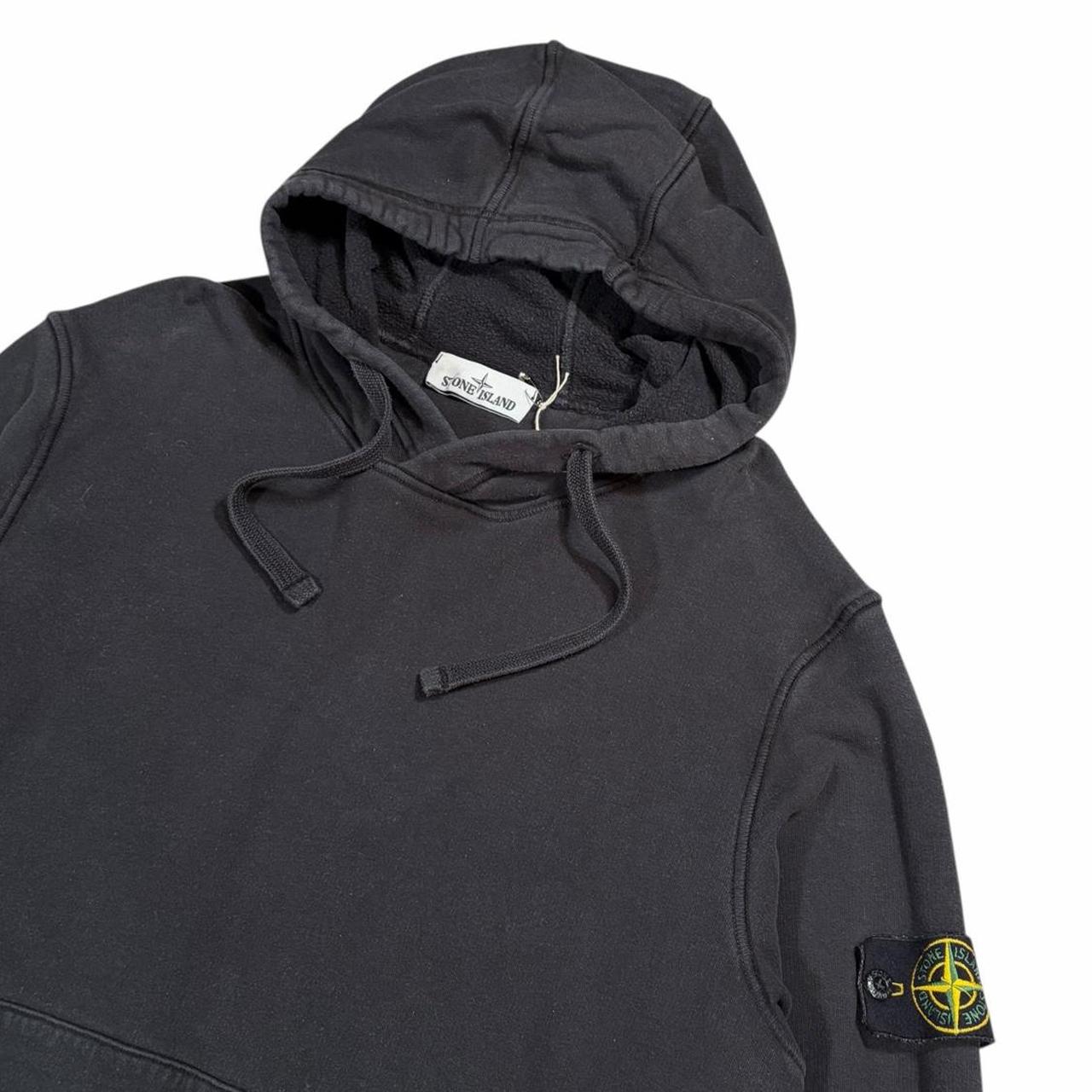 Stone island black pullover sweatshirt (L) | Large, Black