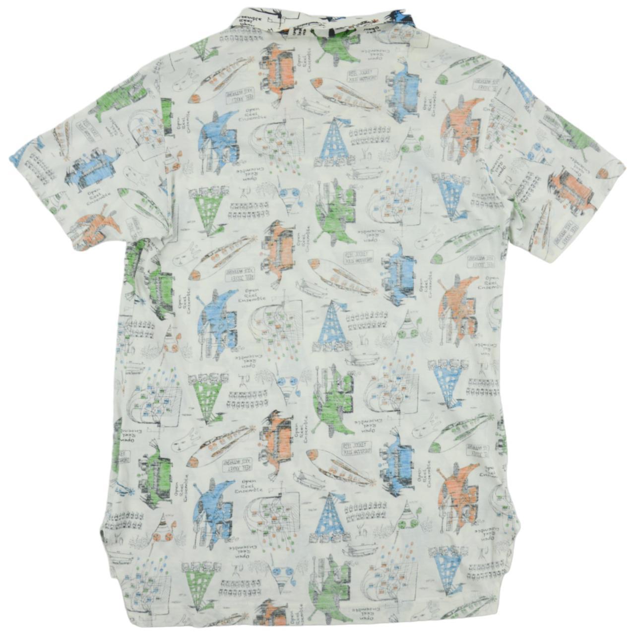 Vintage Issey Miyake All Over Print Polo Shirt Woman’s Size M