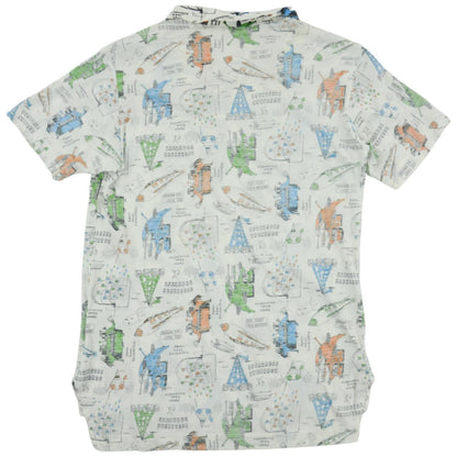 Vintage Issey Miyake All Over Print Polo Shirt Woman’s Size M