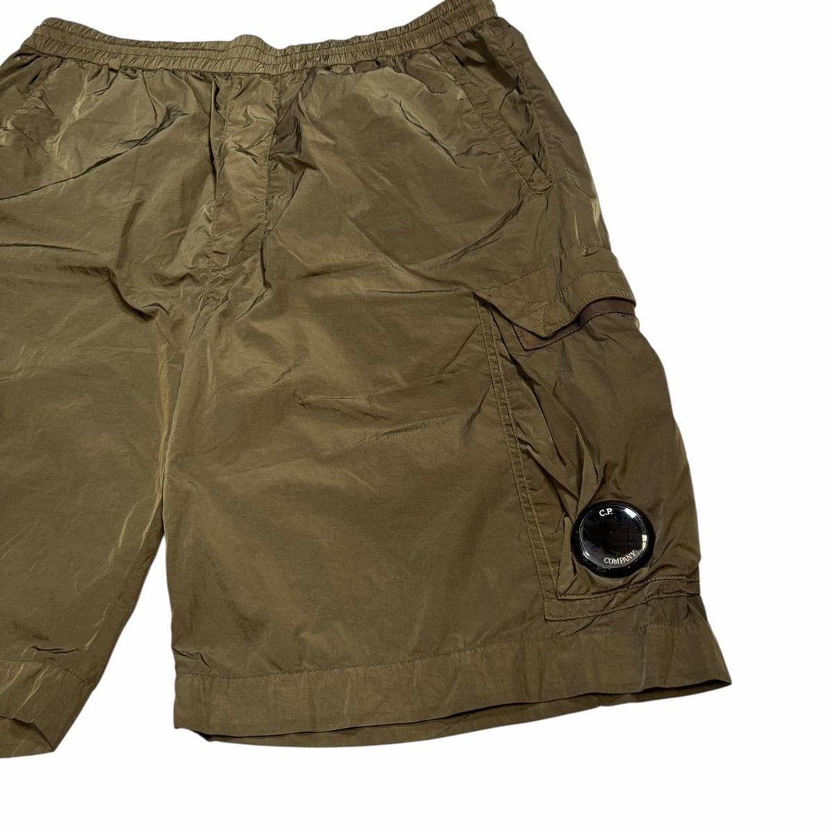 CP Company chrome R nylon shorts (M) | Medium, Olive