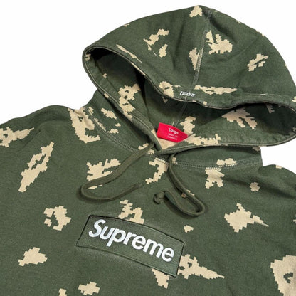 Supreme Olive Russian Digi camo box logo hoodie (L) | Large, Camo