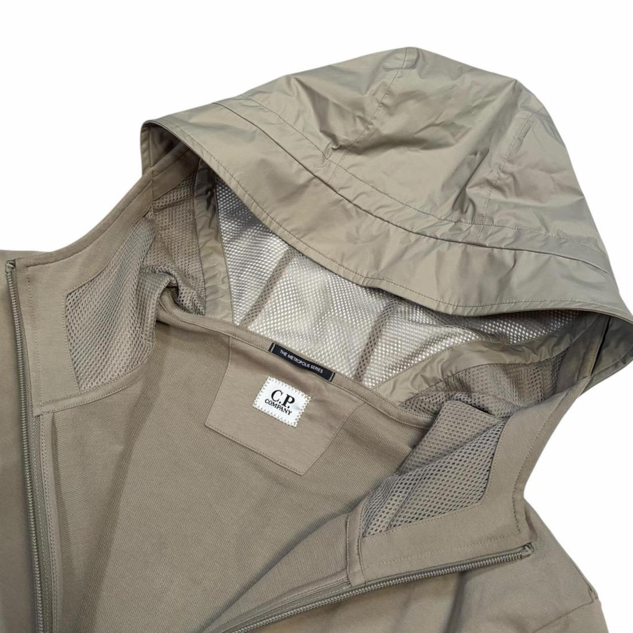 CP Company Metropolis Pertex zip up hoodie (S) | Small, Beige