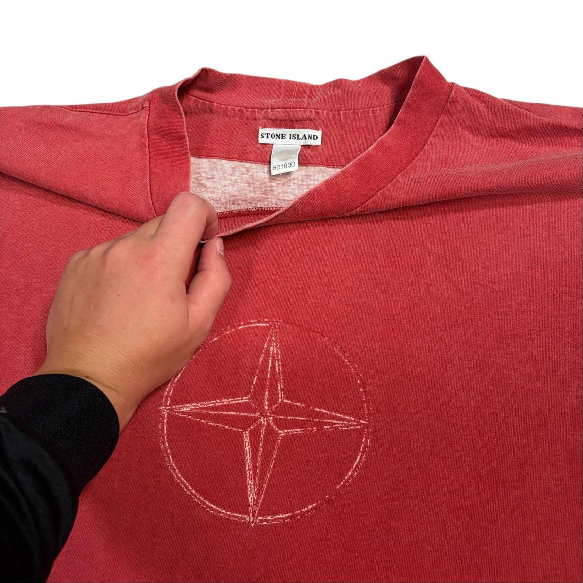 Stone island SS 2002 compass T shirt (XXL) | XXL, Red