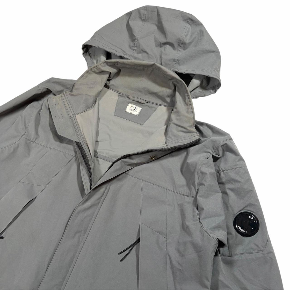 CP Company Pro-Tek concealable hood windbreaker jacket (M) | Medium, Grey