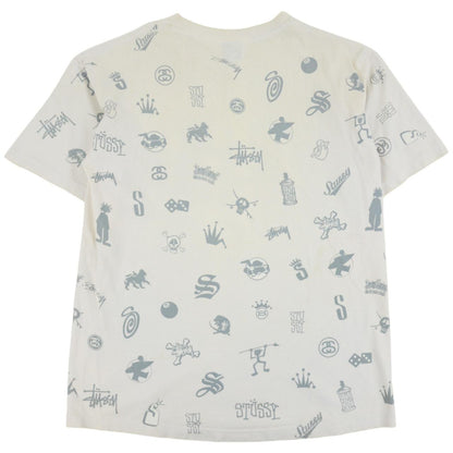 Vintage Stussy Multi Logo T Shirt Size L