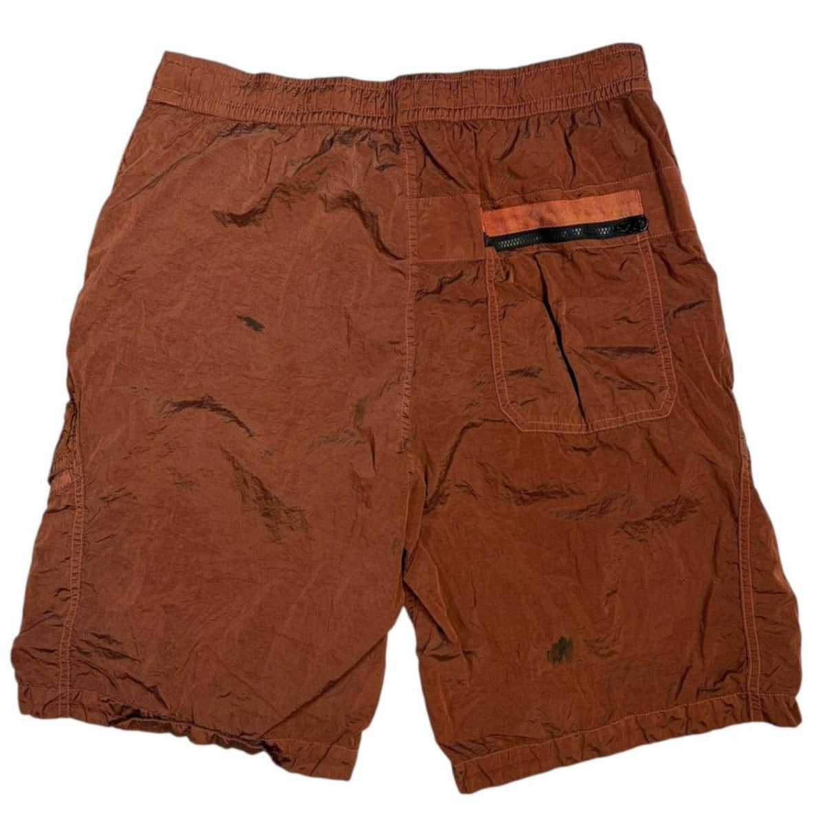 Stone island nylon metal rush orange cargo shorts (W32) | O/S, Orange