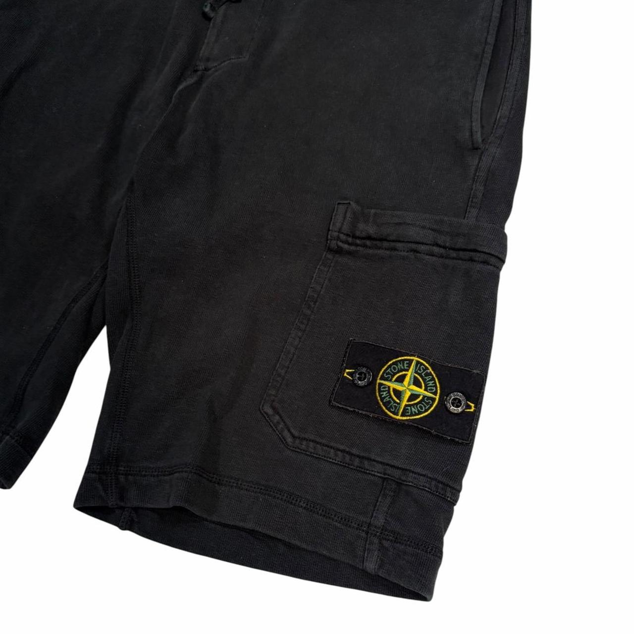 Stone island black sweat shorts (S) | Small, Black