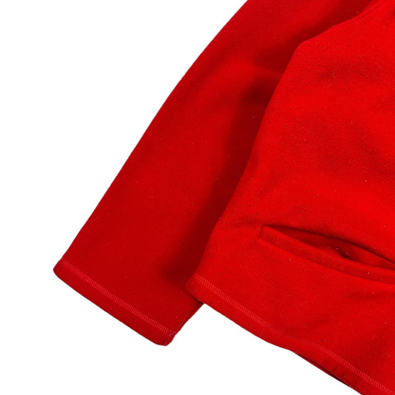 Vintage 1990s Armani Jeans Red Fleece Top - Known Source