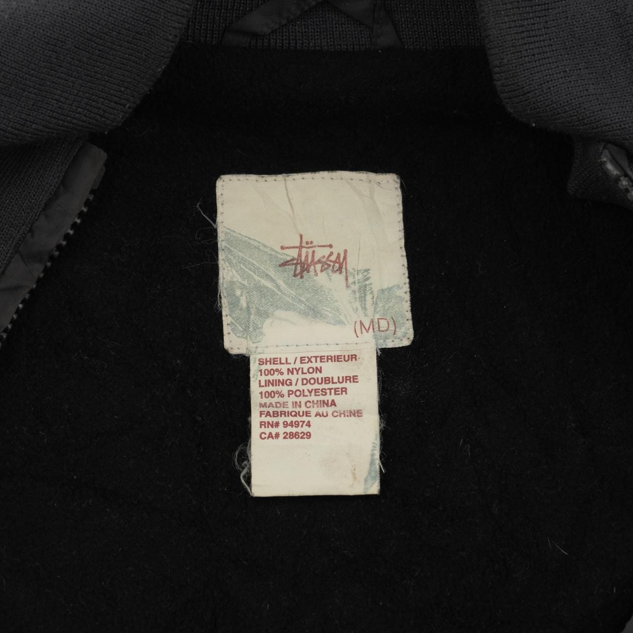 Vintage Stussy Zip Up Jacket Size M