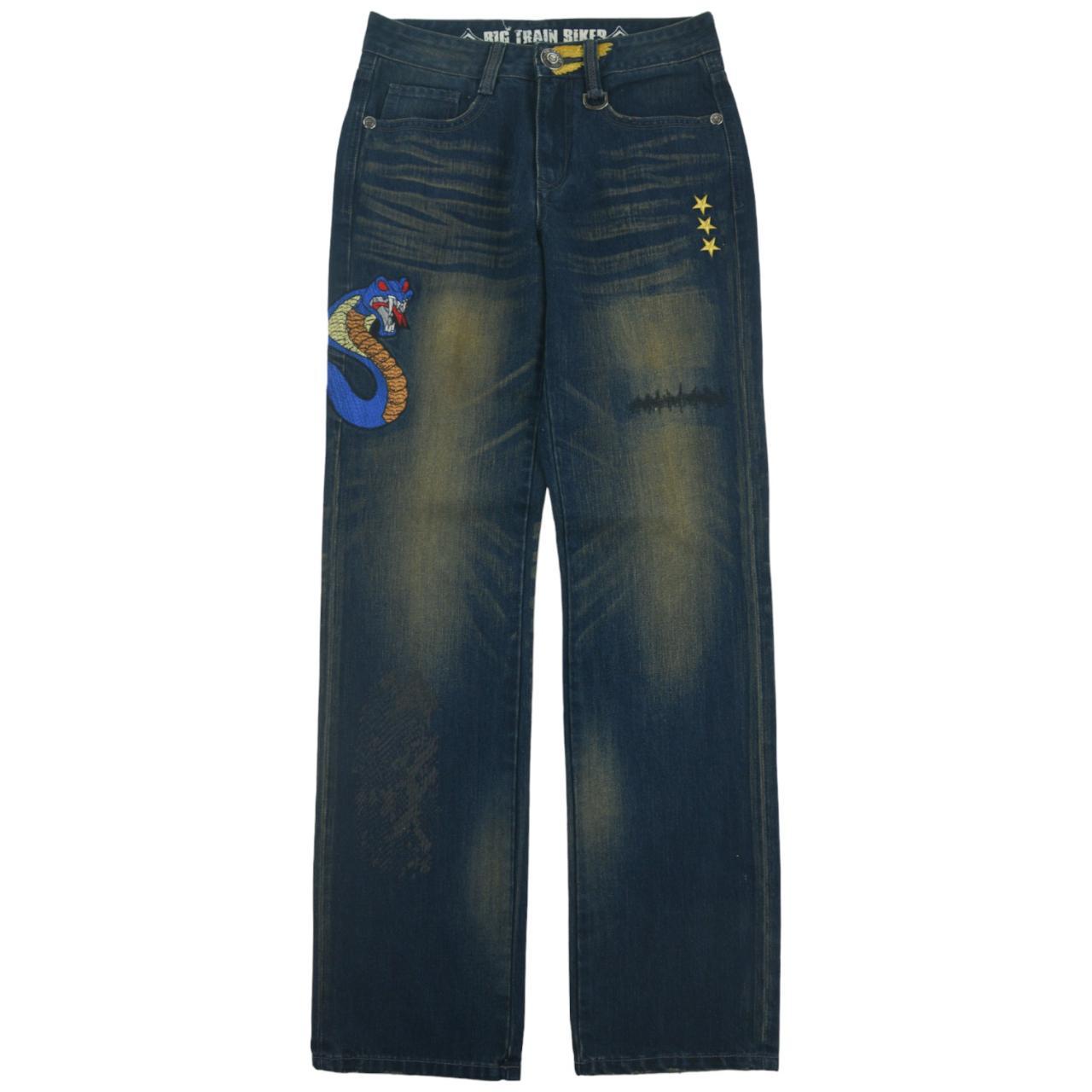 Vintage Snake Big Train Bikes Denim Jeans Size W29