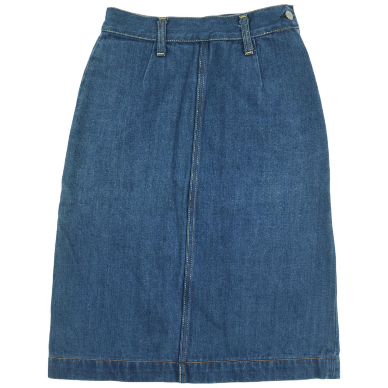 Vintage Evisu Double Gull Japanese Denim Skirt Size W24