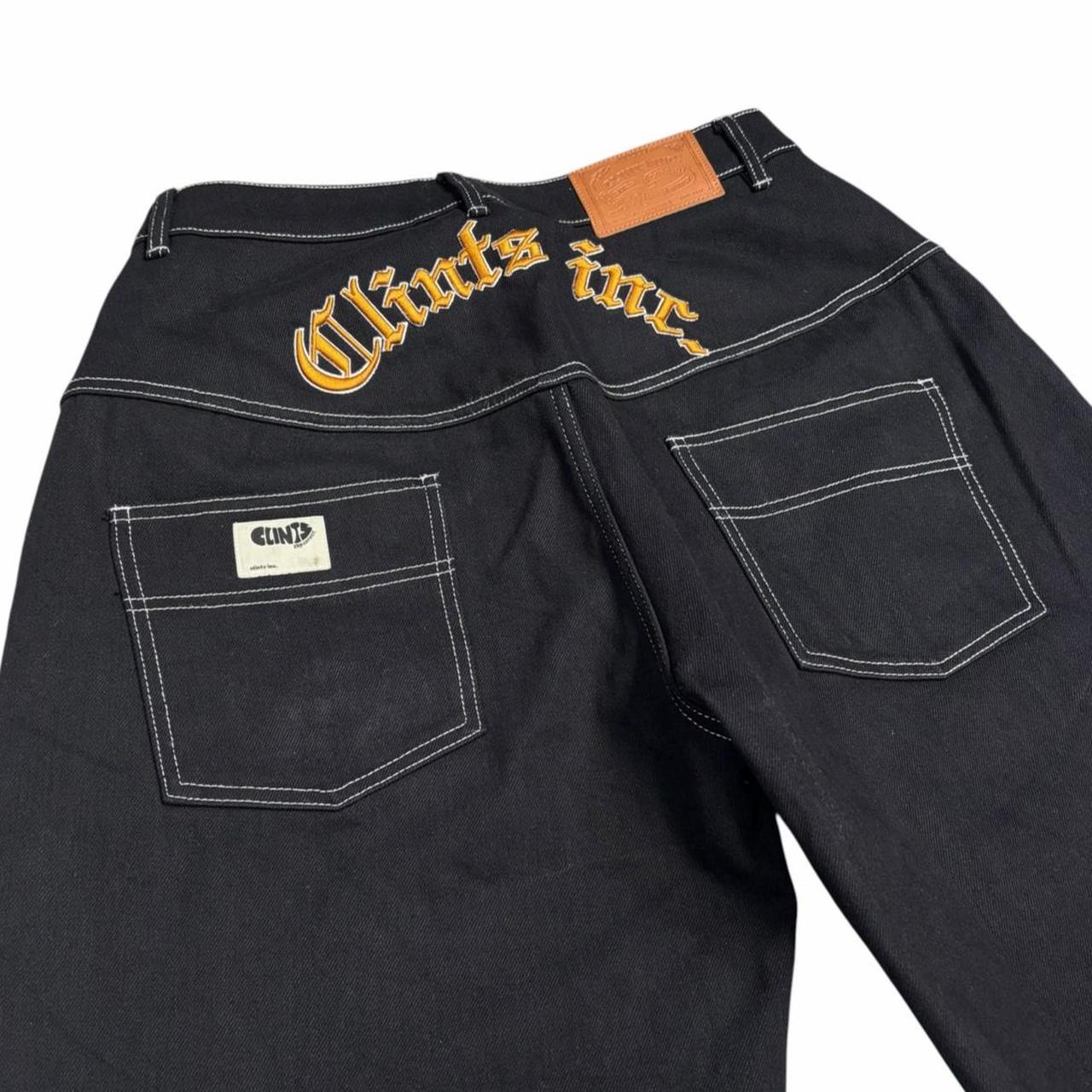 Clints Inc black step correct denim jeans (S) | Small, Black