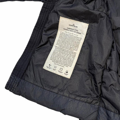 Stone island navy garment dyed crinkle reps NY down puffer jacket (S) | Small, Navy
