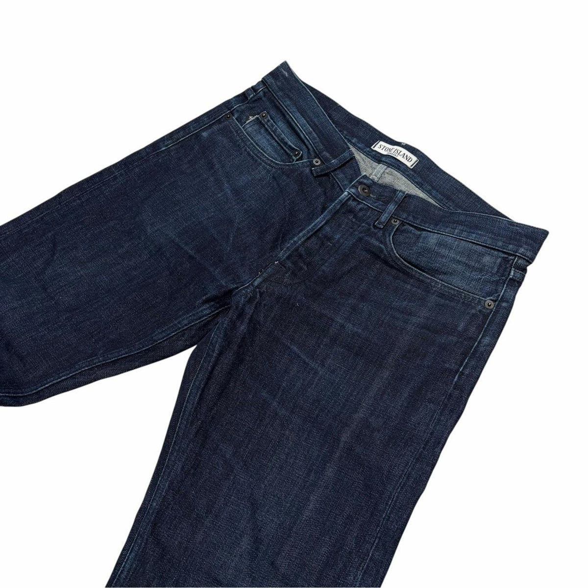 Stone island straight leg denim jeans (W32) | O/S, Dark Blue