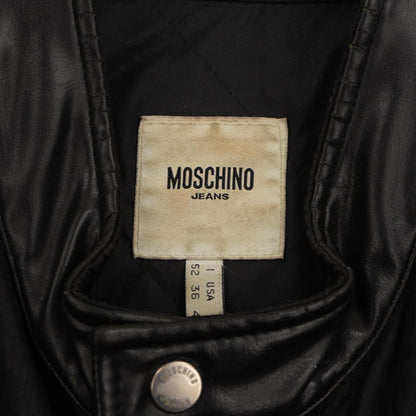 Vintage Moschino Monogram Nylon and Leather  jacket Size M