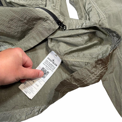 Stone island nylon metal ripstop overshirt jacket (M) | Medium, Olive Green
