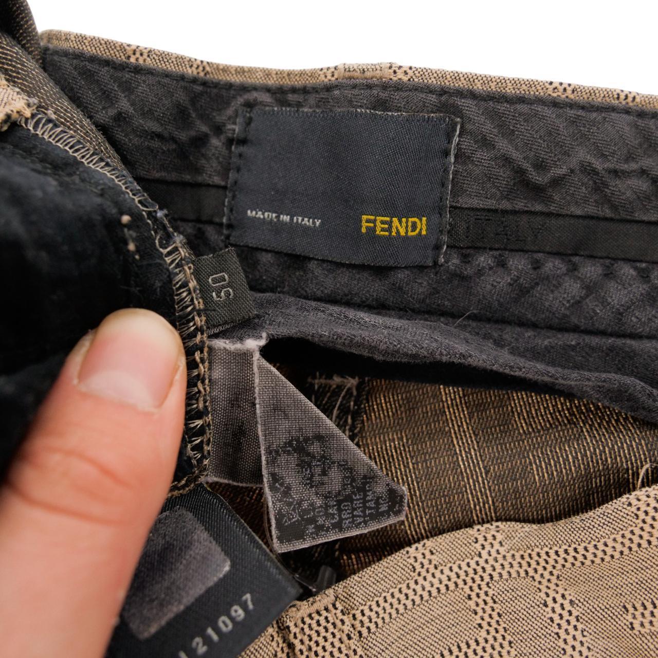 Zipper Fendi Pantalones Fendi Men's Jeans, Size 31