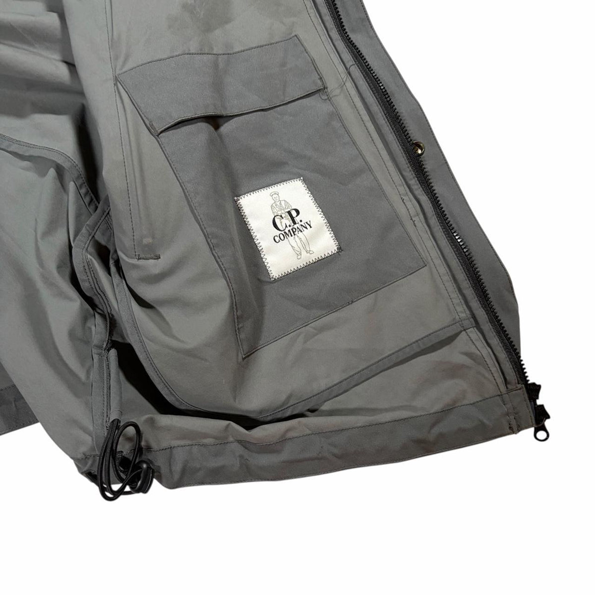 CP Company Pro-Tek concealable hood windbreaker jacket (M) | Medium, Grey