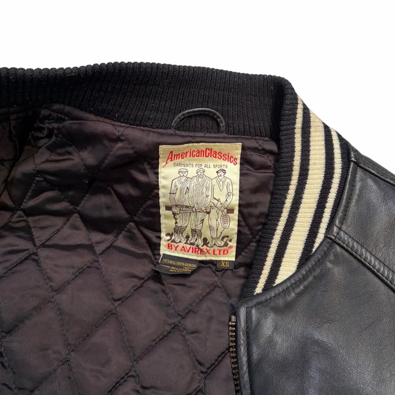 Avirex USA leather jacket (XS) | XS, Black