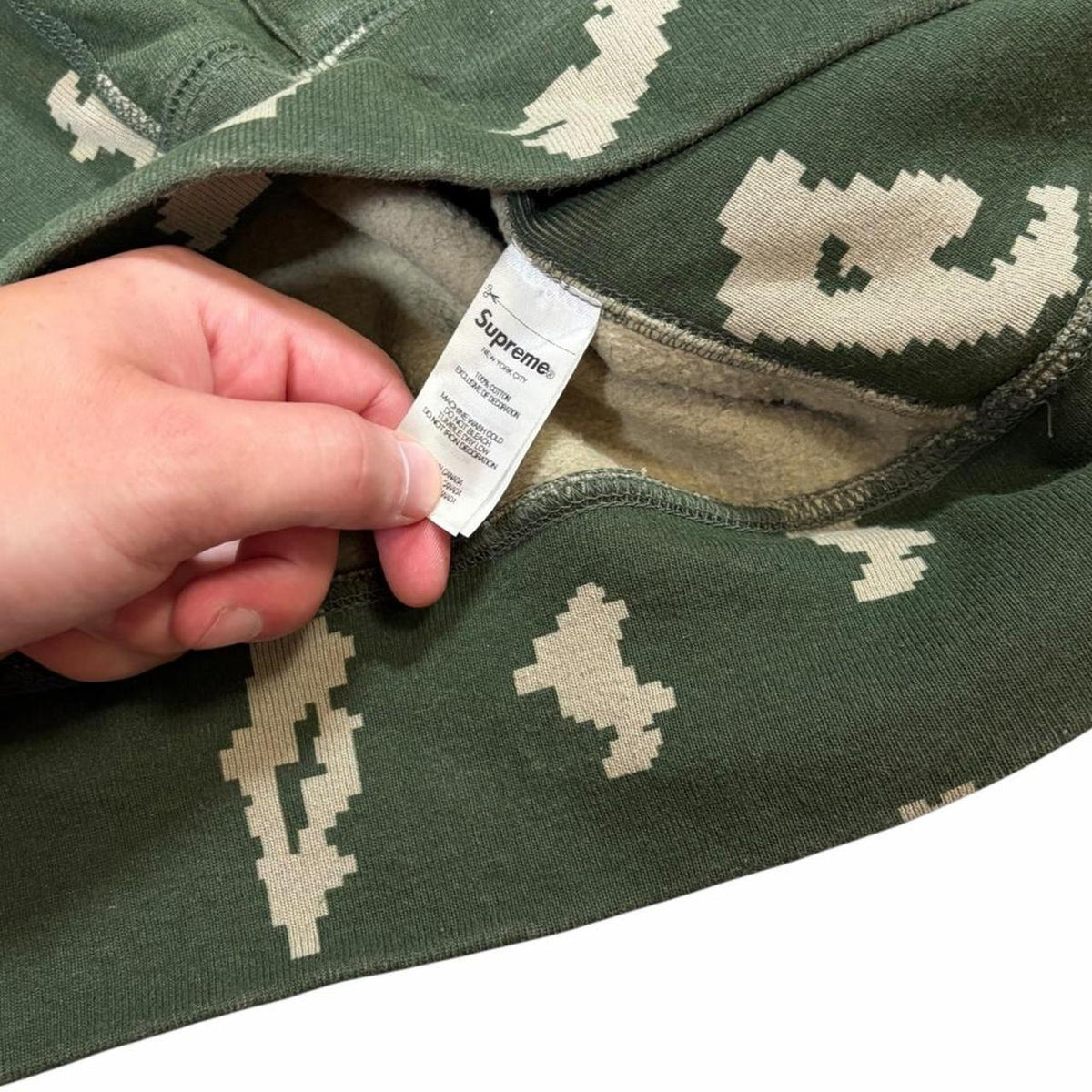 Supreme Olive Russian Digi camo box logo hoodie (L) | Large, Camo