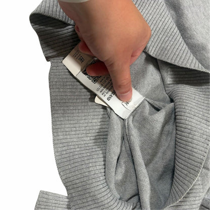 Stone island grey quarter zip sweatshirt (M) | Medium, Grey