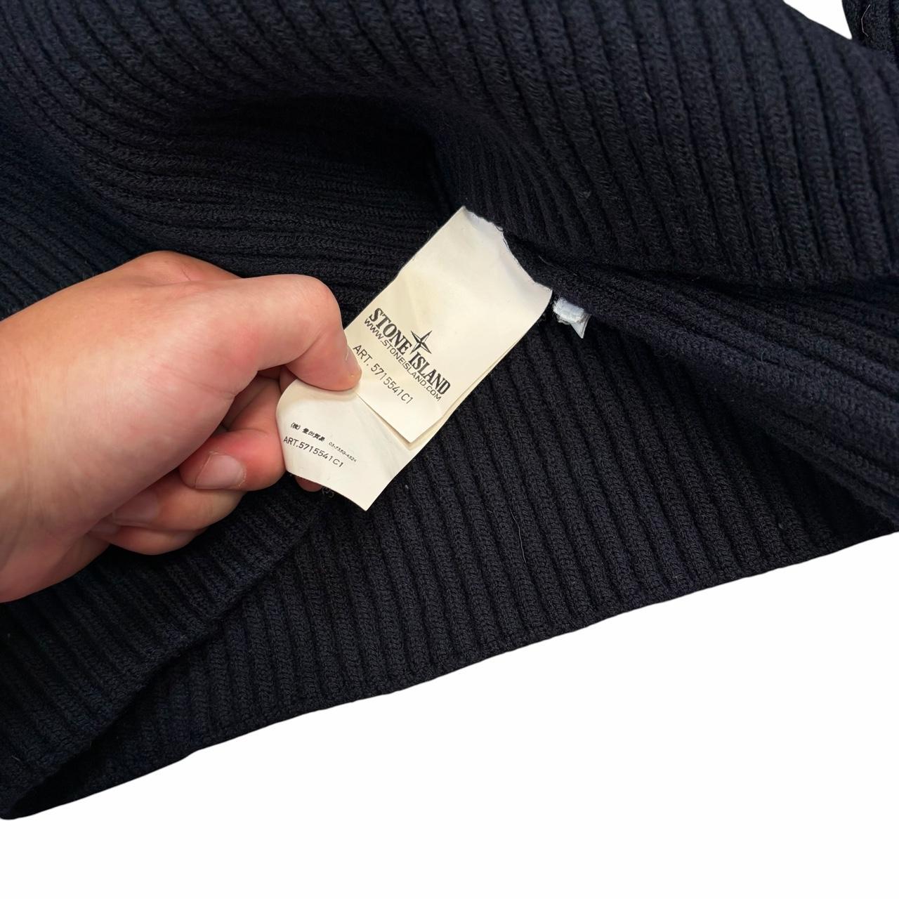 Stone island heavyweight knit pullover sweatshirt (XS) | XS, Navy