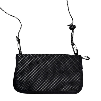 And wander reflective rip stop pouch crossbody side bag | O/S, Black