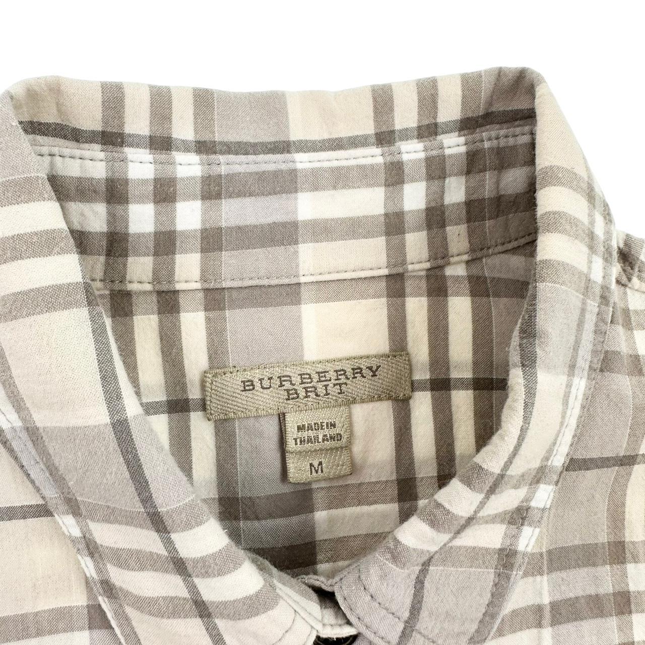 Burberry nova check button shirt size M