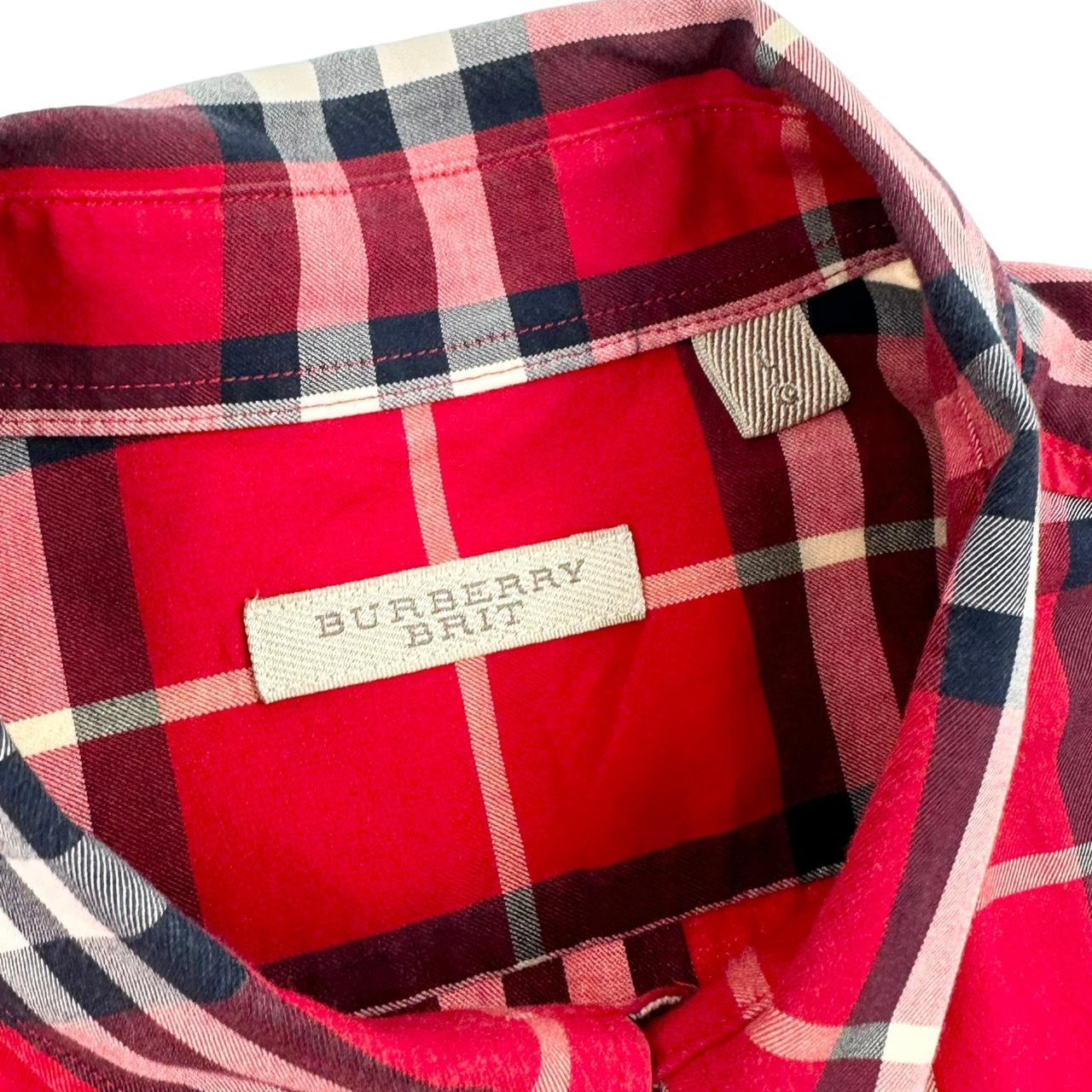 Vintage Burberry nova check button shirt size M