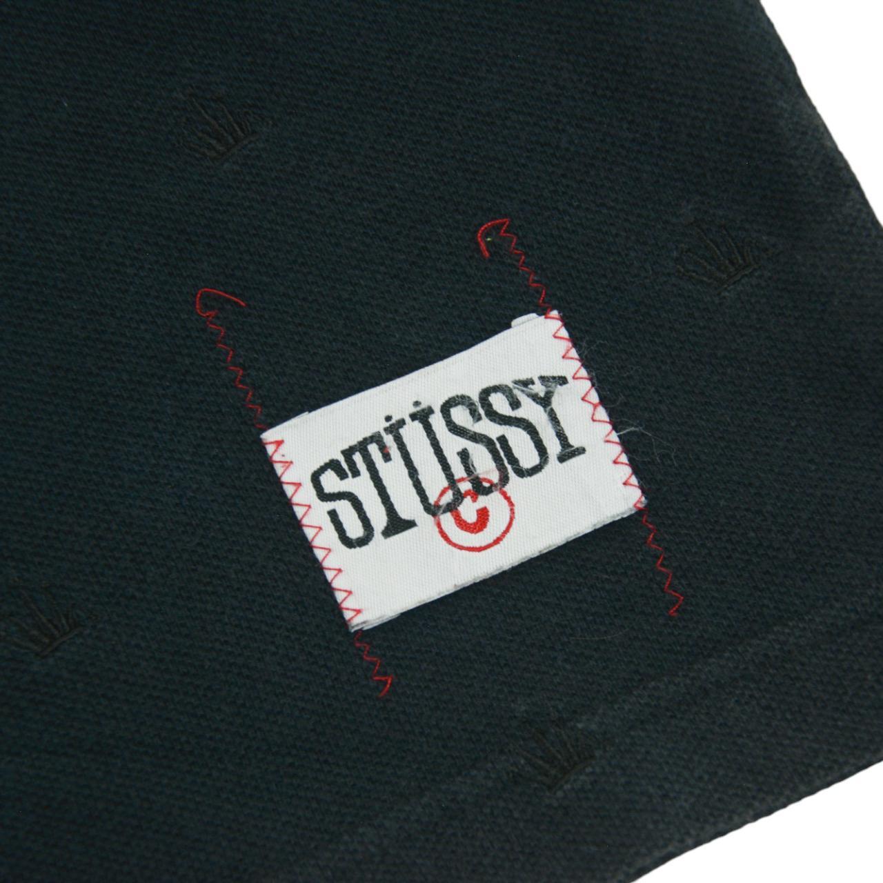 Vintage Stussy Crown Monogram Polo Shirt Size S