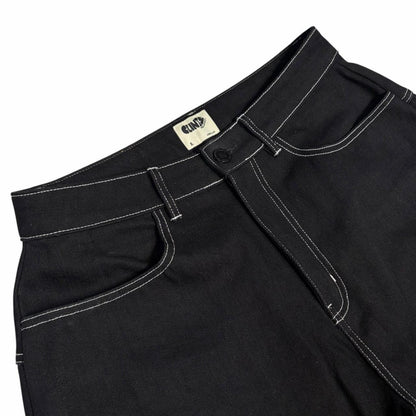 Clints Inc black step correct denim jeans (S) | Small, Black