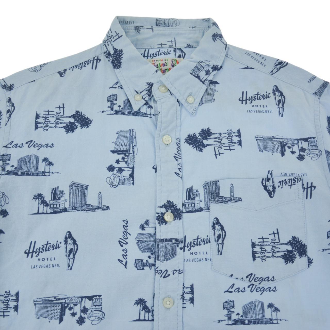 Vintage Hysteric Glamour Short Sleeve Shirt Size M | Medium, Blue