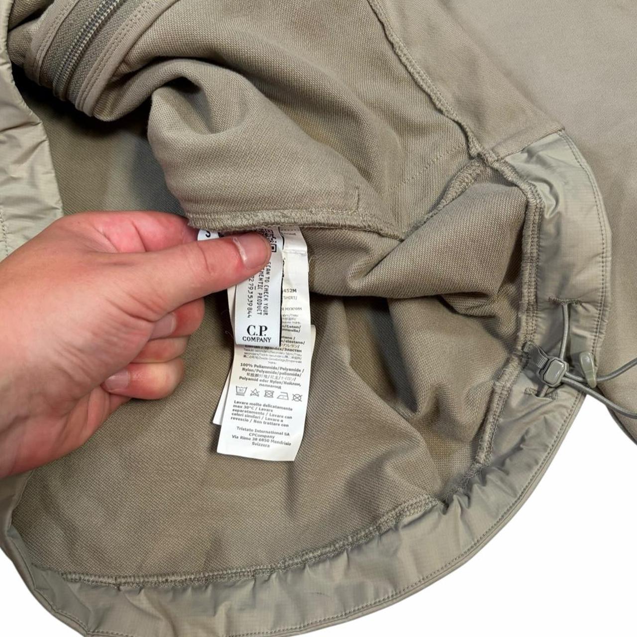 CP Company Metropolis Pertex zip up hoodie (S) | Small, Beige
