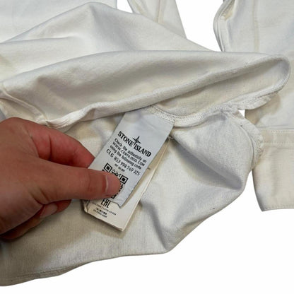 Stone island button up overshirt (L) | Large, White