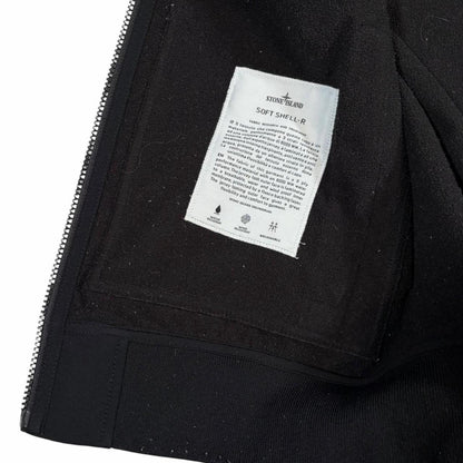 Stone island black soft shell jacket (M) | Medium, Black