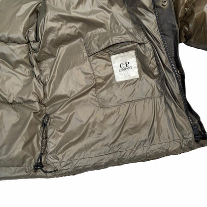 CP Company DD Shell down puffer jacket (L) | Large, Olive