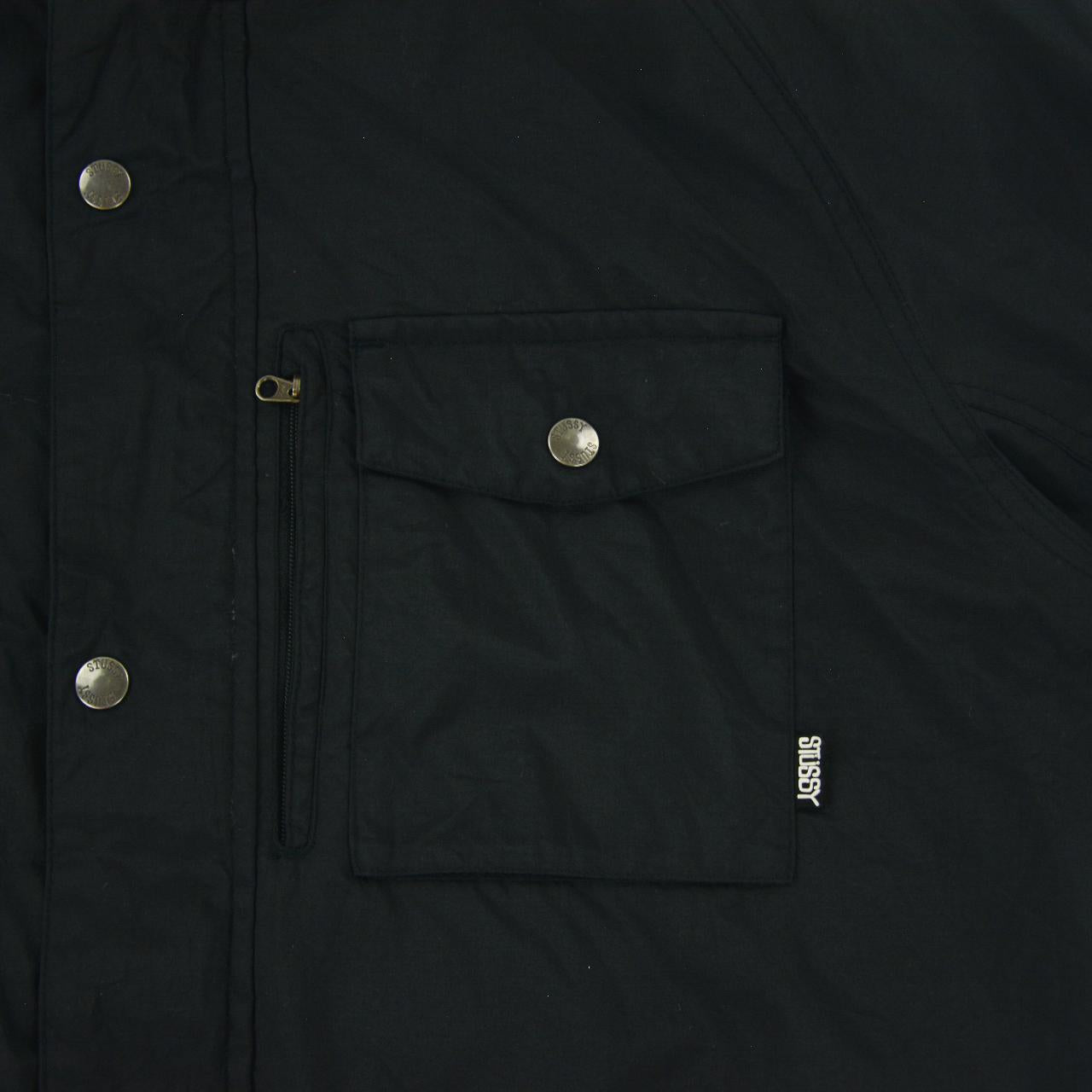 Vintage Stussy Multi Pocket Zip Up Jacket Size L | Large, Black 